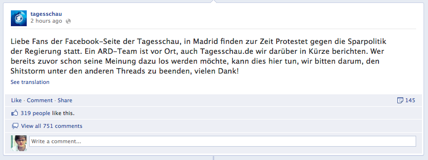 tagesschau.de-Redaktion wehrt sich gegen Shitstrom tagesschau.de-Redaktion wehrt sich gegen Shitstrom