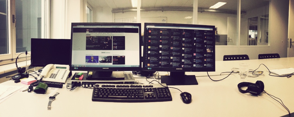 Ein Arbeitsplatz mit Abwechslung: Blick hinter die Kulissen eines Multimedia-Journalisten.