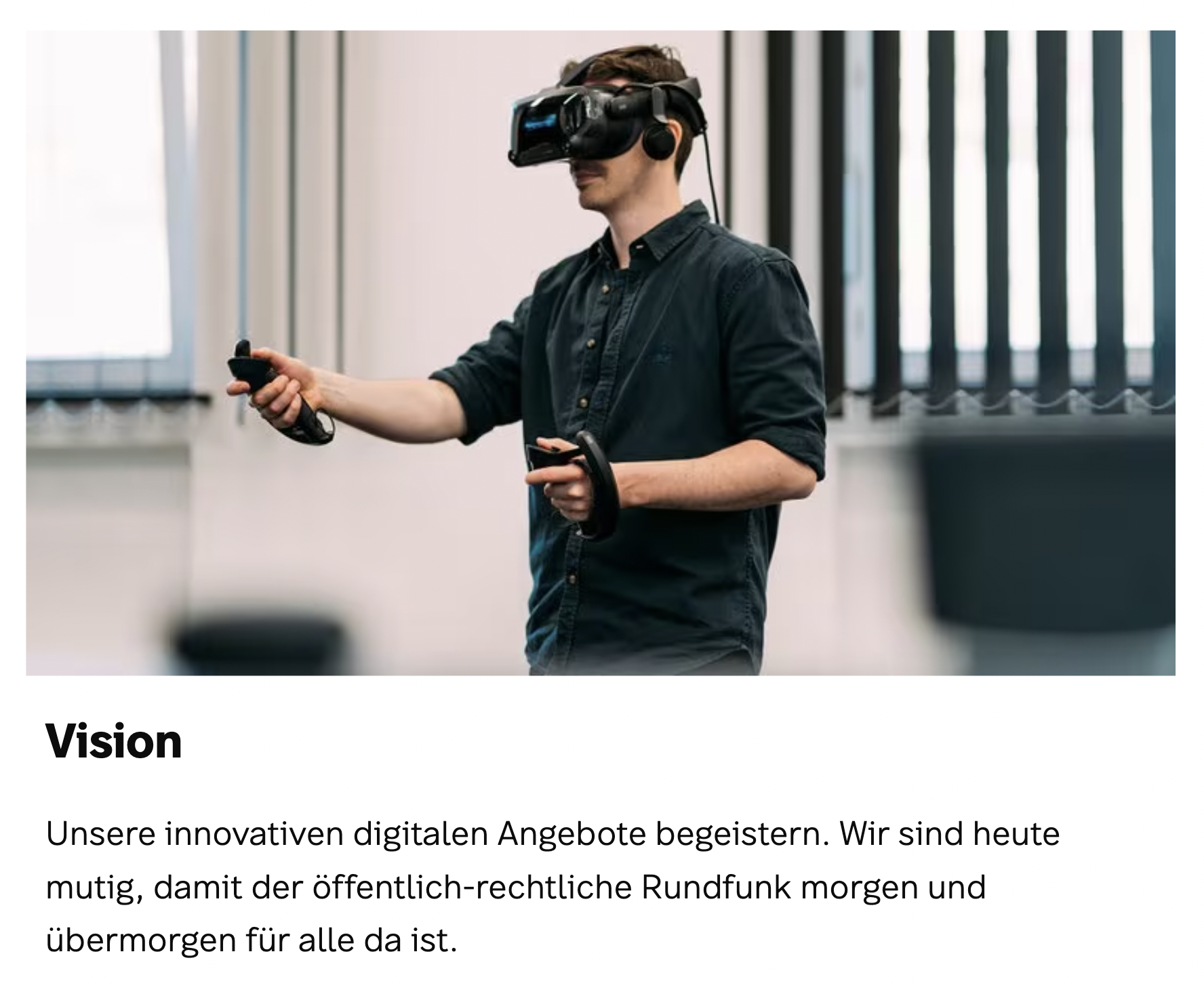 Vision des SWR X Lab.