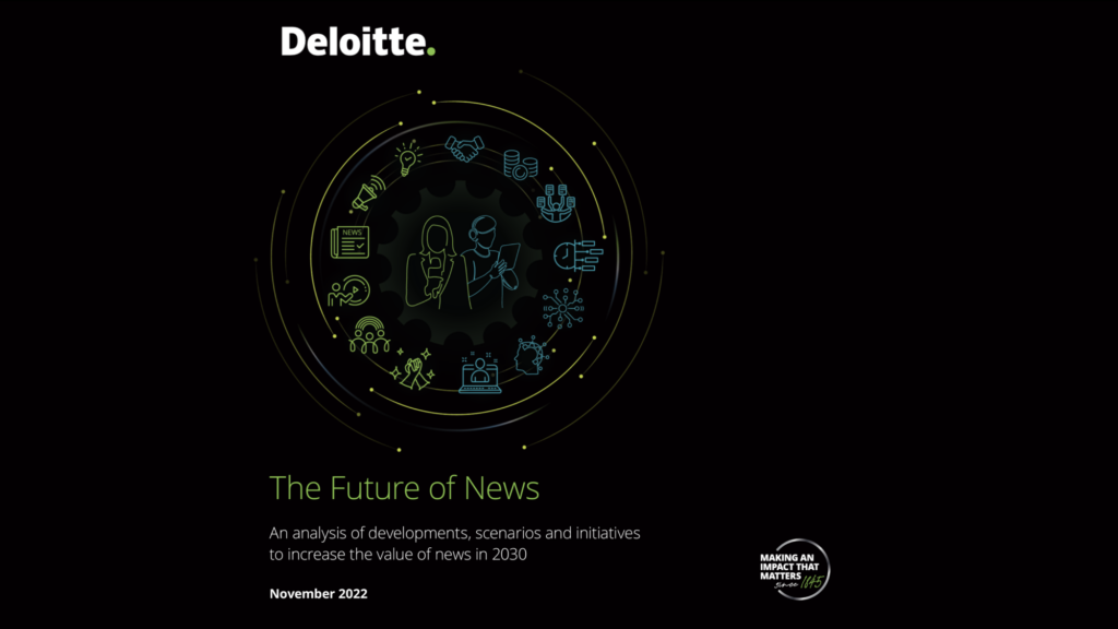 The Future of News 2030 von Deloitte
